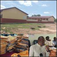 Speaker Bagbin commissions two 6-unit classroom blocks, gifts over 16,000 school uniforms to basic schools in Nadowli-Kaleo